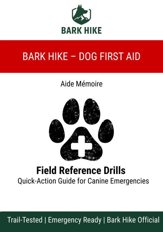 Bark Hike – Canine First Aid Aide Memoir (Digital Download)
