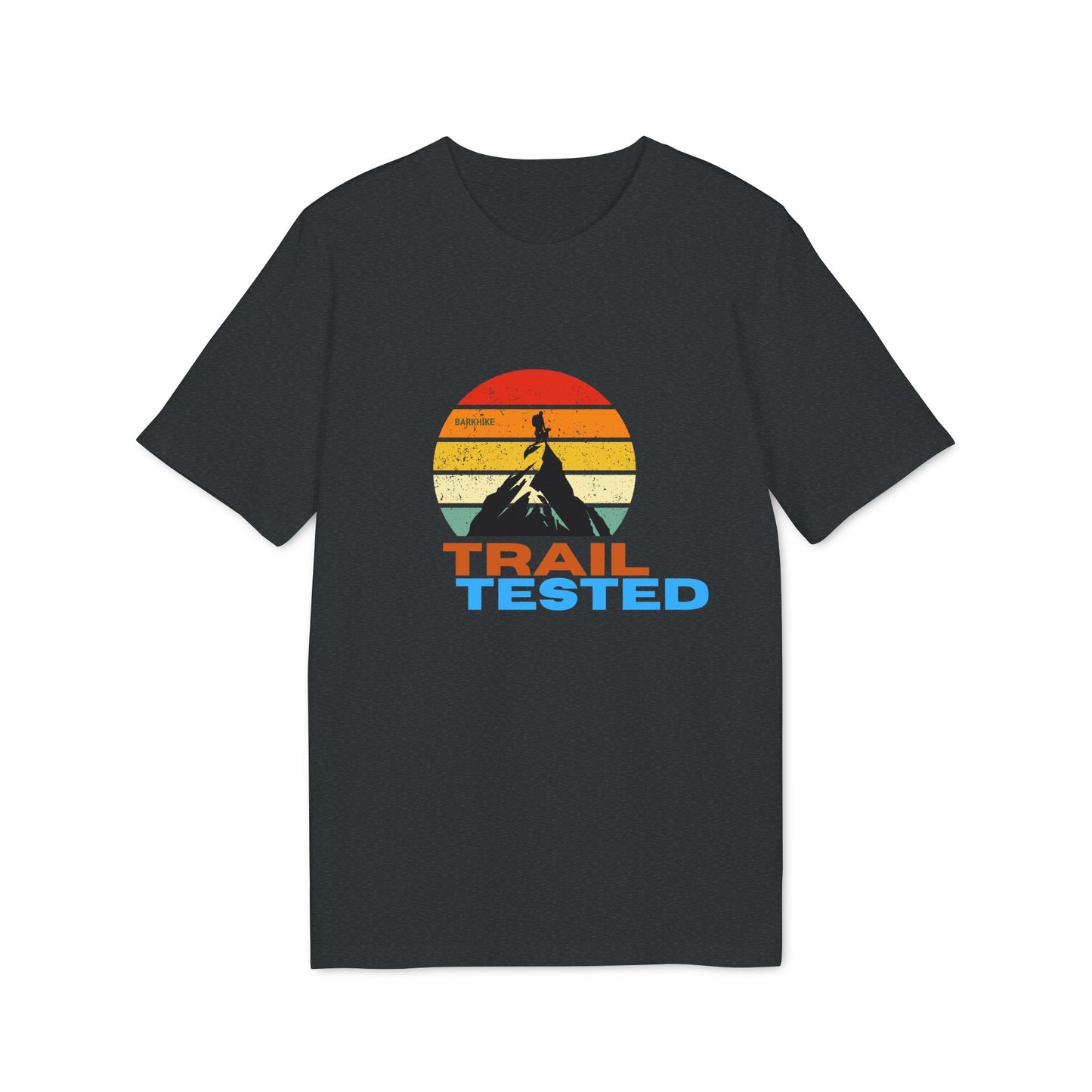 Trail Tested™ T-Shirt – Retro Mountain Graphic Tee for Hikers & Dog Lovers | Bark Hike