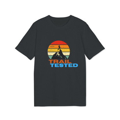 Trail Tested™ T-Shirt – Retro Mountain Graphic Tee for Hikers & Dog Lovers | Bark Hike