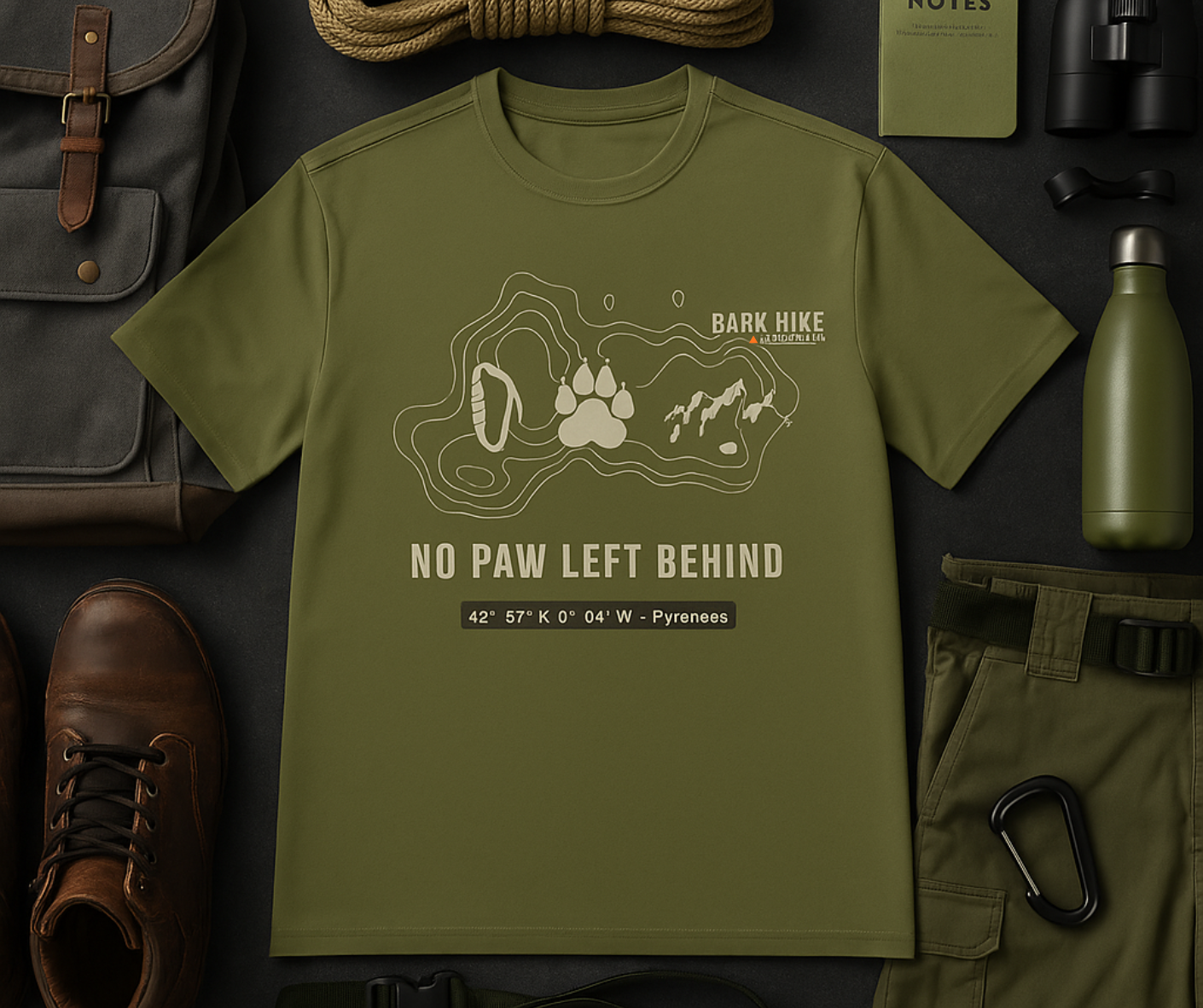 Bark Hike Expedition Tactical – “No Paw Left Behind” | Olive Drab