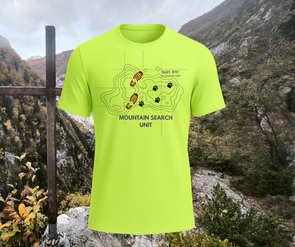 Bark Hike Expedition Search Unit - Technical Rescue Tee (Hi-Vis)
