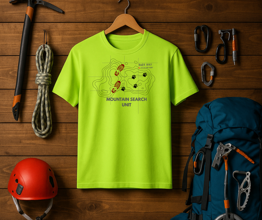 Bark Hike Expedition Search Unit - Technical Rescue Tee (Hi-Vis)