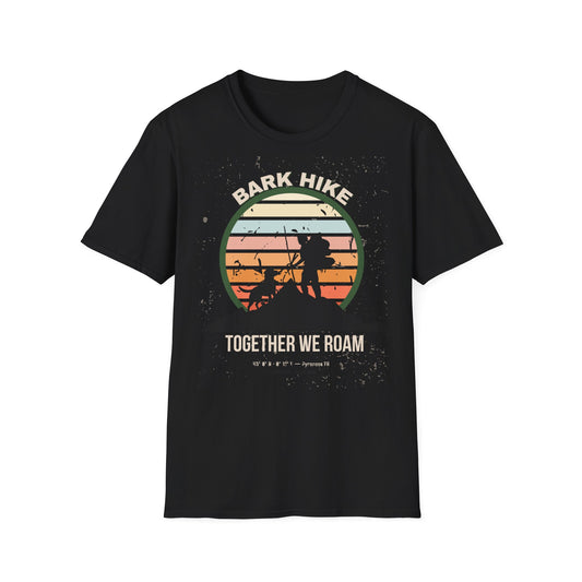 Together We Roam – Bark Hike Trail Division Tee For those who follow paw prints, not paths.