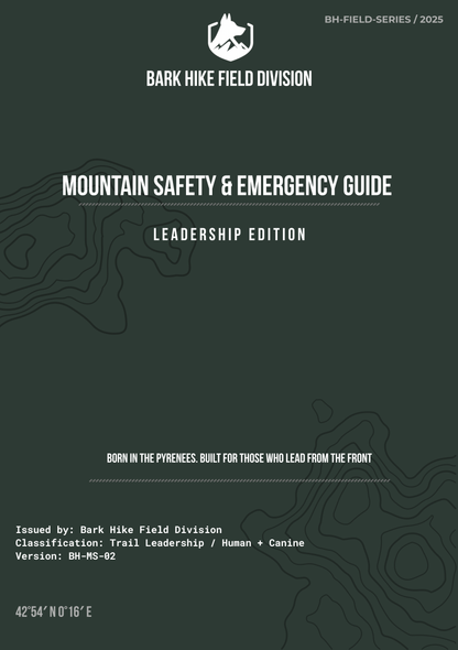 Bark Hike™ Field Manual: Mountain Safety & Emergency (Leadership Edition)