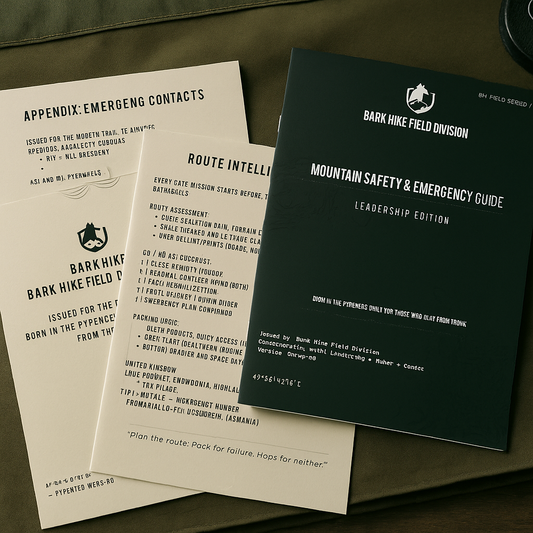 Bark Hike™ Field Manual: Mountain Safety & Emergency (Leadership Edition)