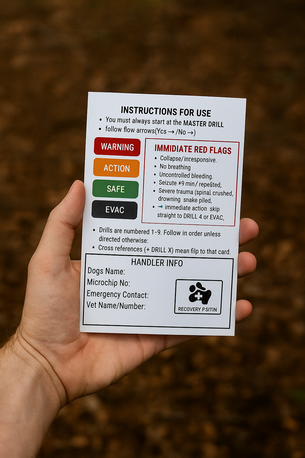 Bark Hike™ Trail Medic Bundle – Dog First Aid + Aide Mémoire (Digital Download)