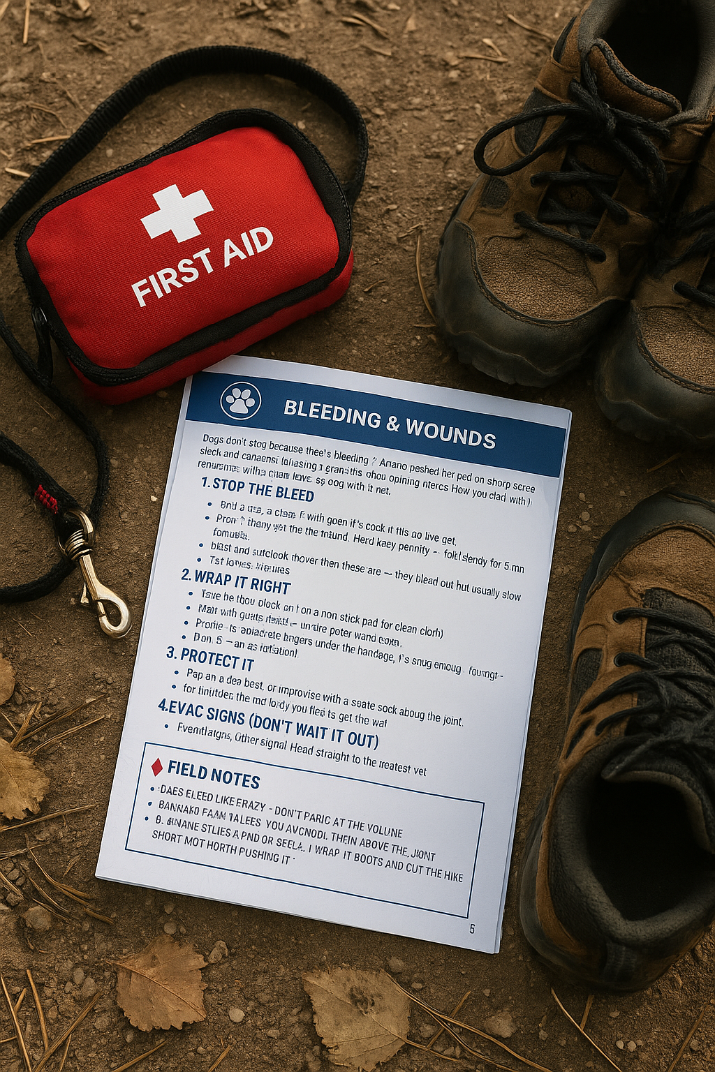 Bark Hike™ Trail Medic Bundle – Dog First Aid + Aide Mémoire (Digital Download)