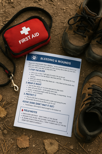 Bark Hike™ Trail Medic Bundle – Dog First Aid + Aide Mémoire (Digital Download)