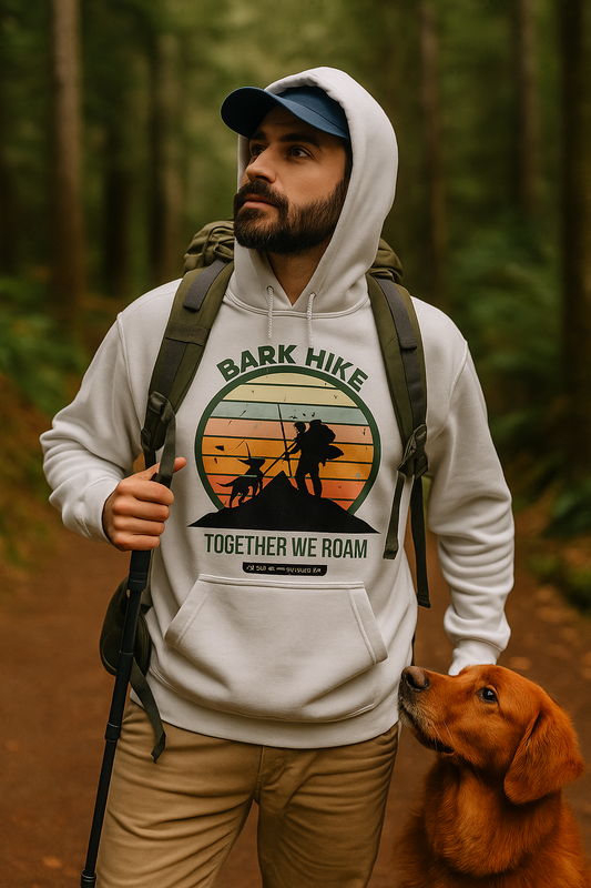 Together We Roam – Bark Hike Trail Division Hoodie For those who follow paw prints, not paths.