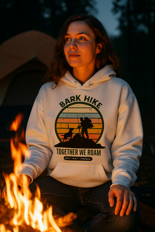 Together We Roam – Bark Hike Trail Division Hoodie For those who follow paw prints, not paths.