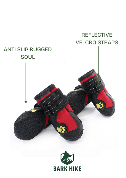 Bark Hike™ Trail-Guard Dog Boots – Waterproof, Anti-Slip & Protective