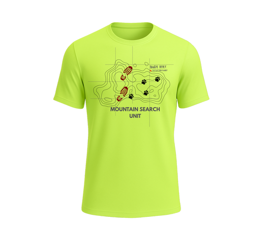 Bark Hike Expedition Search Unit - Technical Rescue Tee (Hi-Vis)